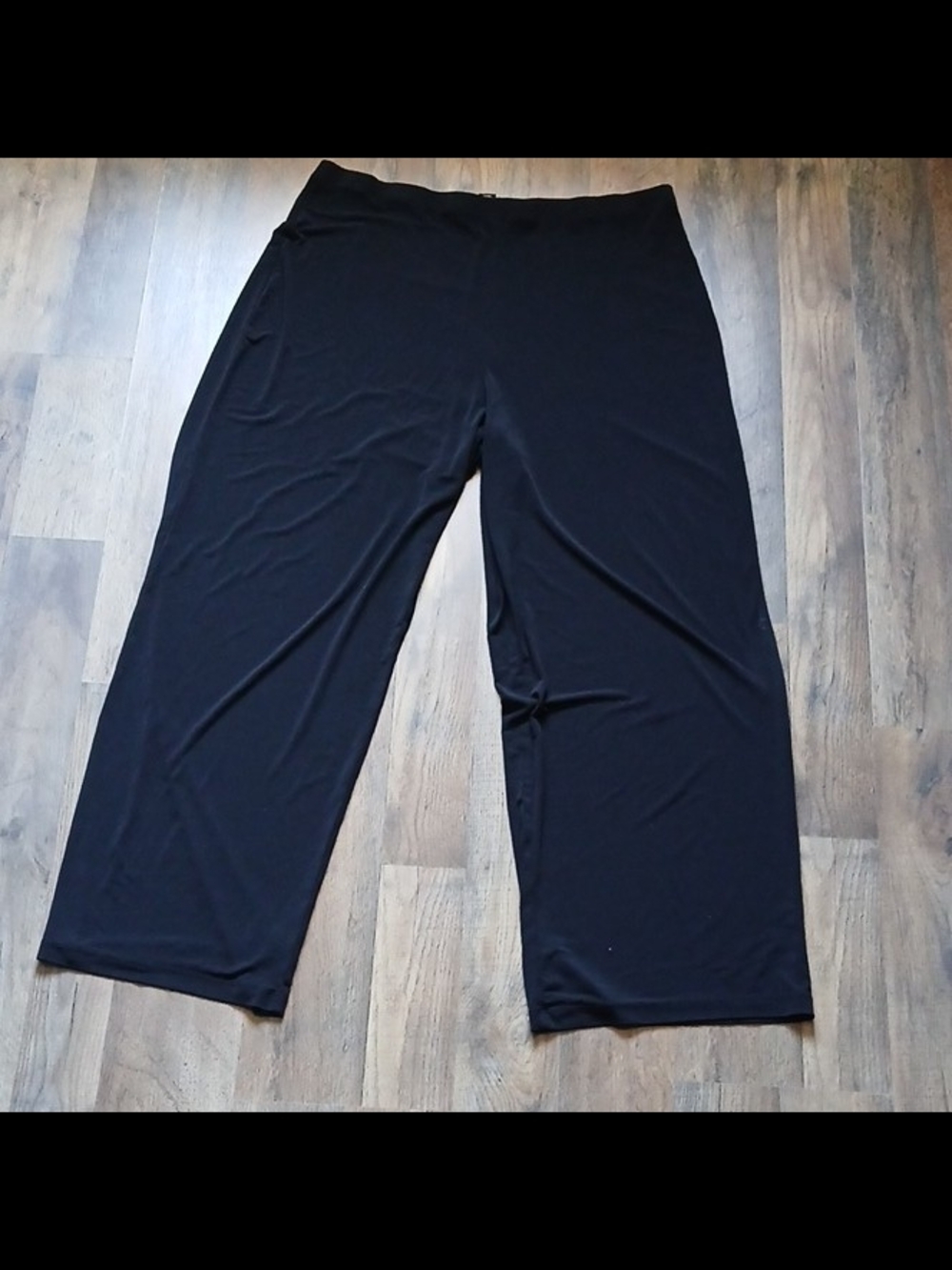 Alfani Black Wide-Leg Knit Pants